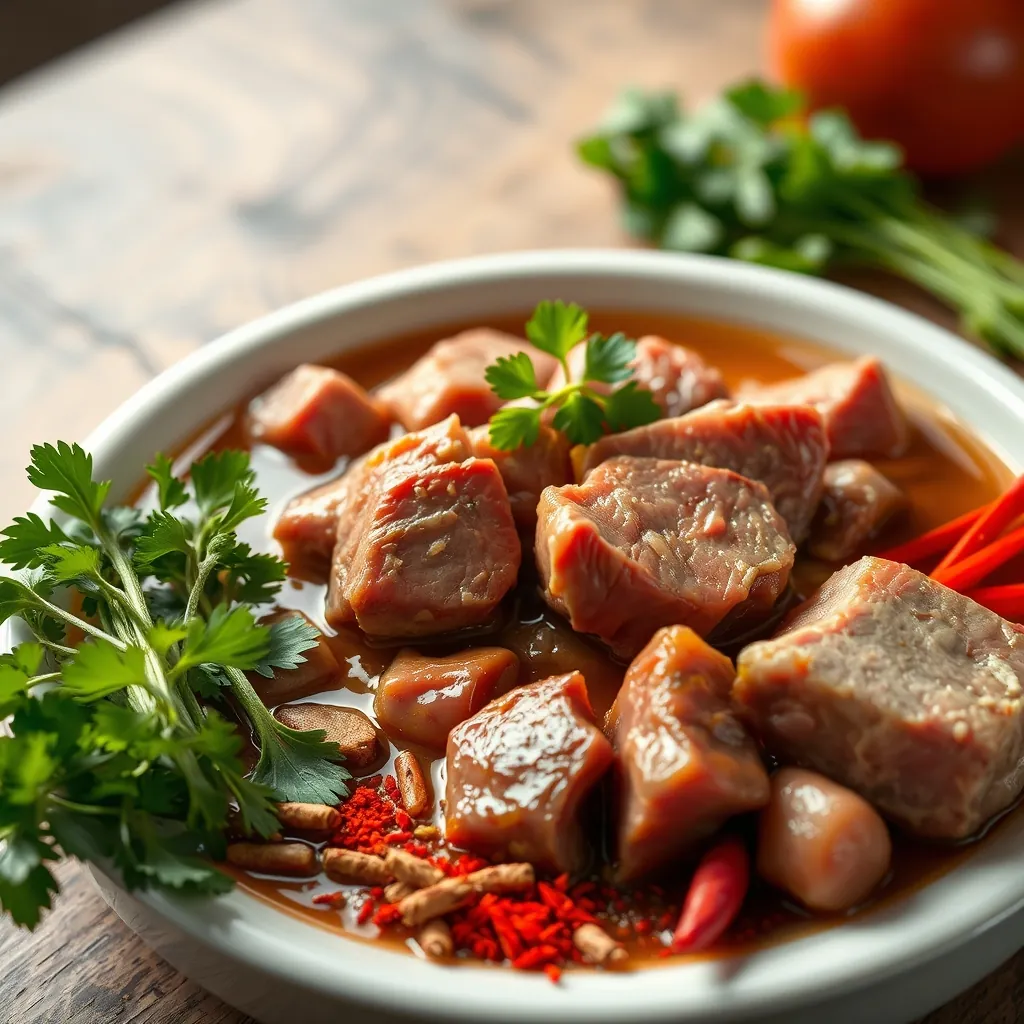 Ingredients hue beef