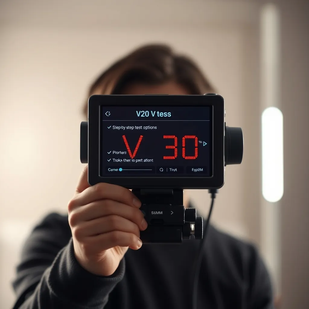 V30テストを実施するためのステップバイステップの指示 V30テストを実施するためのステップバイステップの指示
