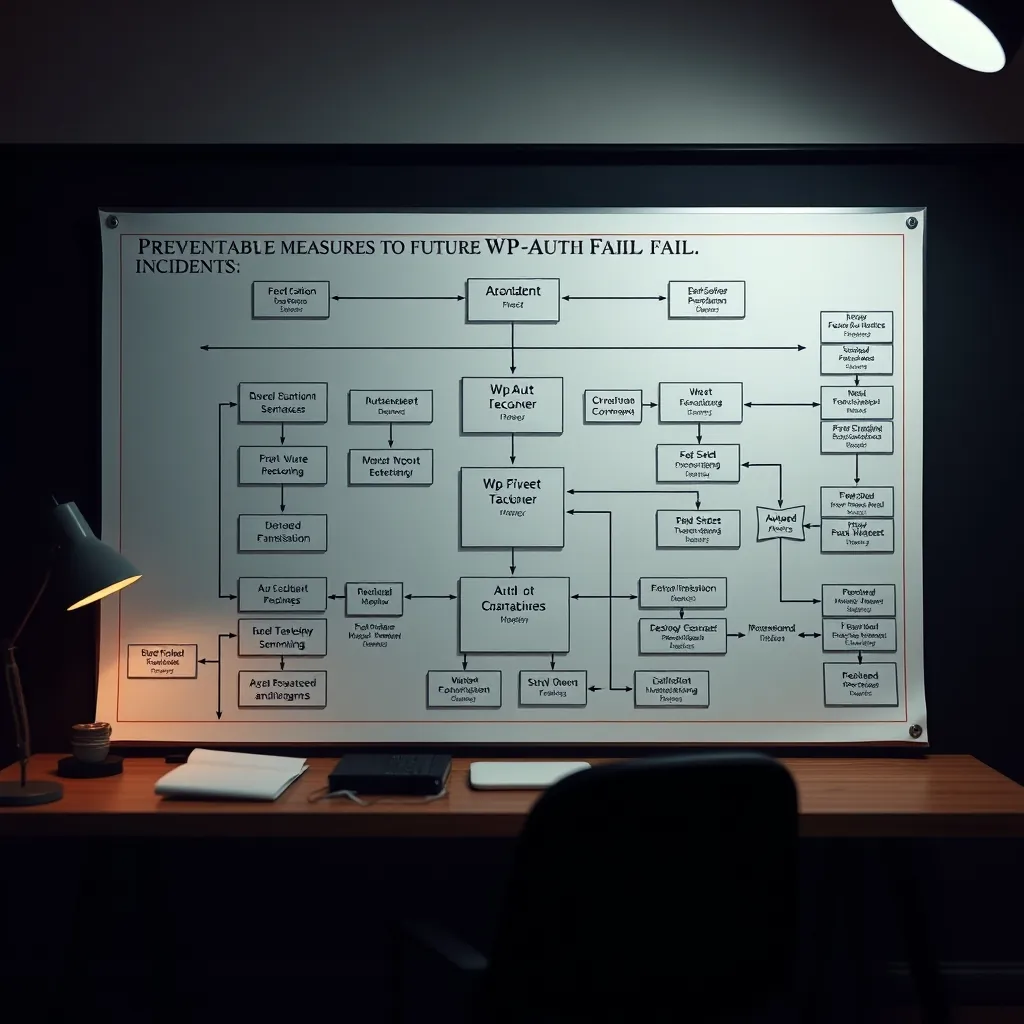 将来のWP認証失敗事例に対する予防策を示すフローチャート 将来のWP認証失敗事例に対する予防策を示すフローチャート