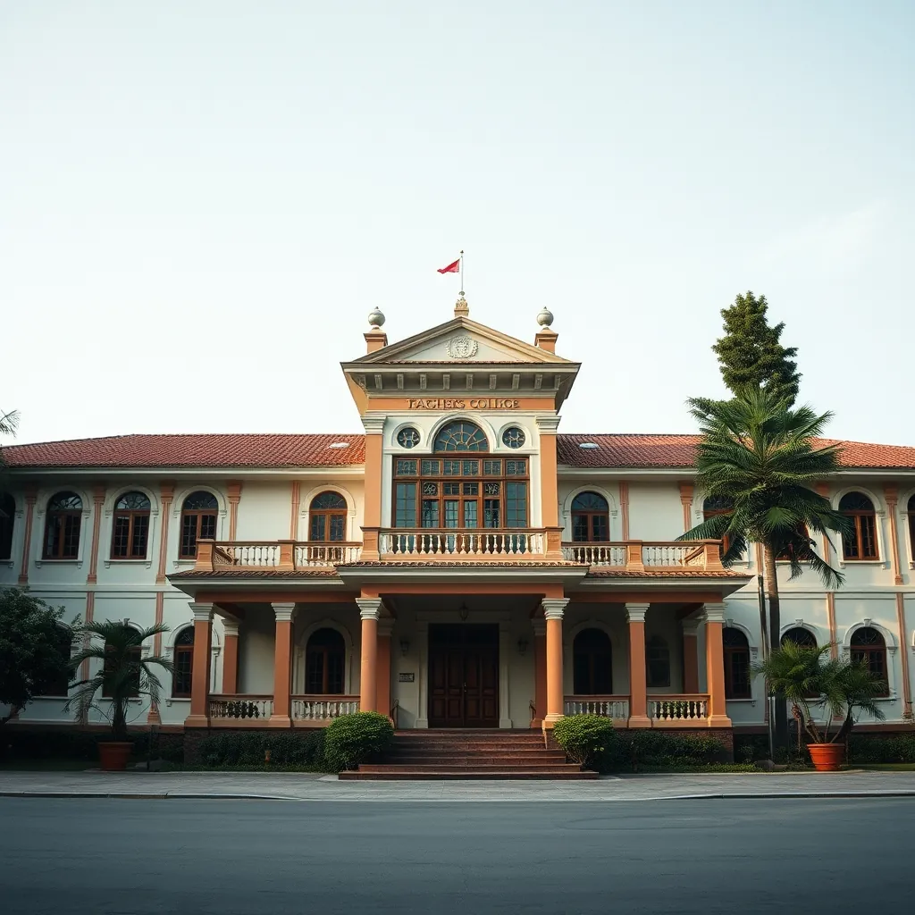Tòa nhà lịch sử của Trường Cao Đẳng Sư Phạm Đà Lạt Lat teachers college