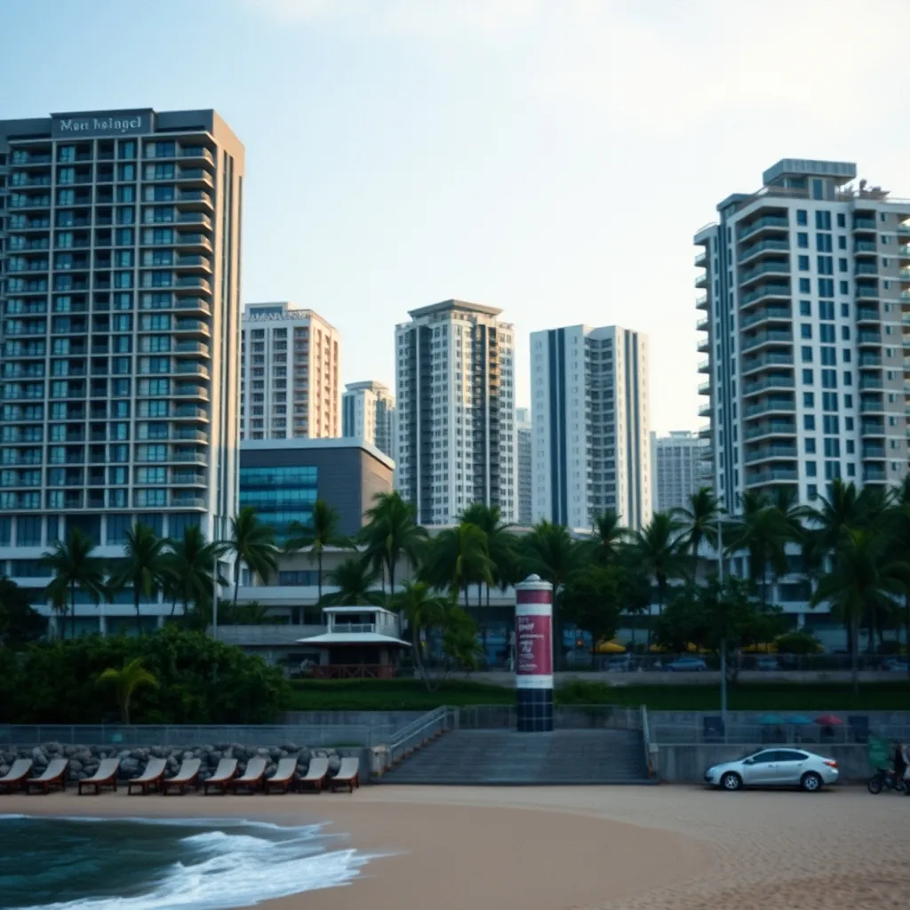 Modern buildings background
