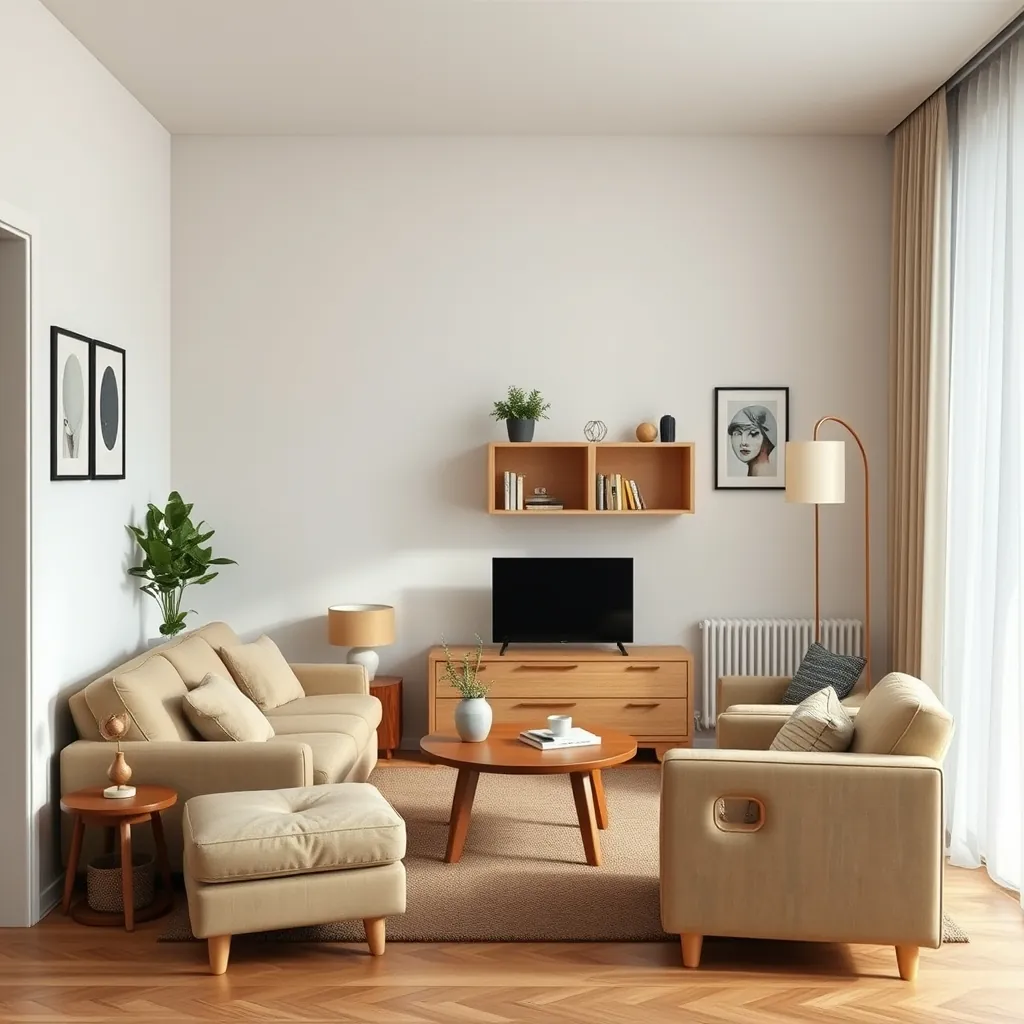 Multi-functional furniture pieces in a small apartment setting Multifunctional furniture pieces