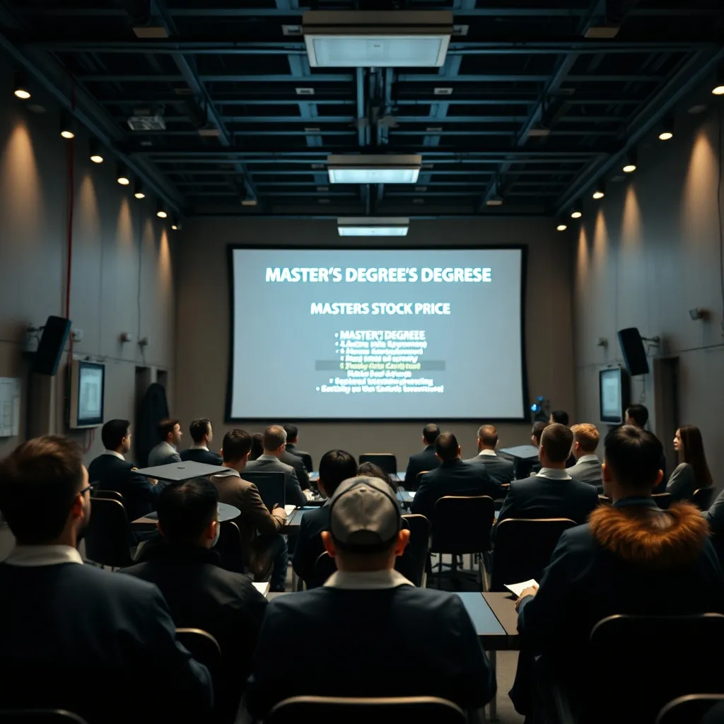 修士号とMASTER株価の概要 Overview masters degree