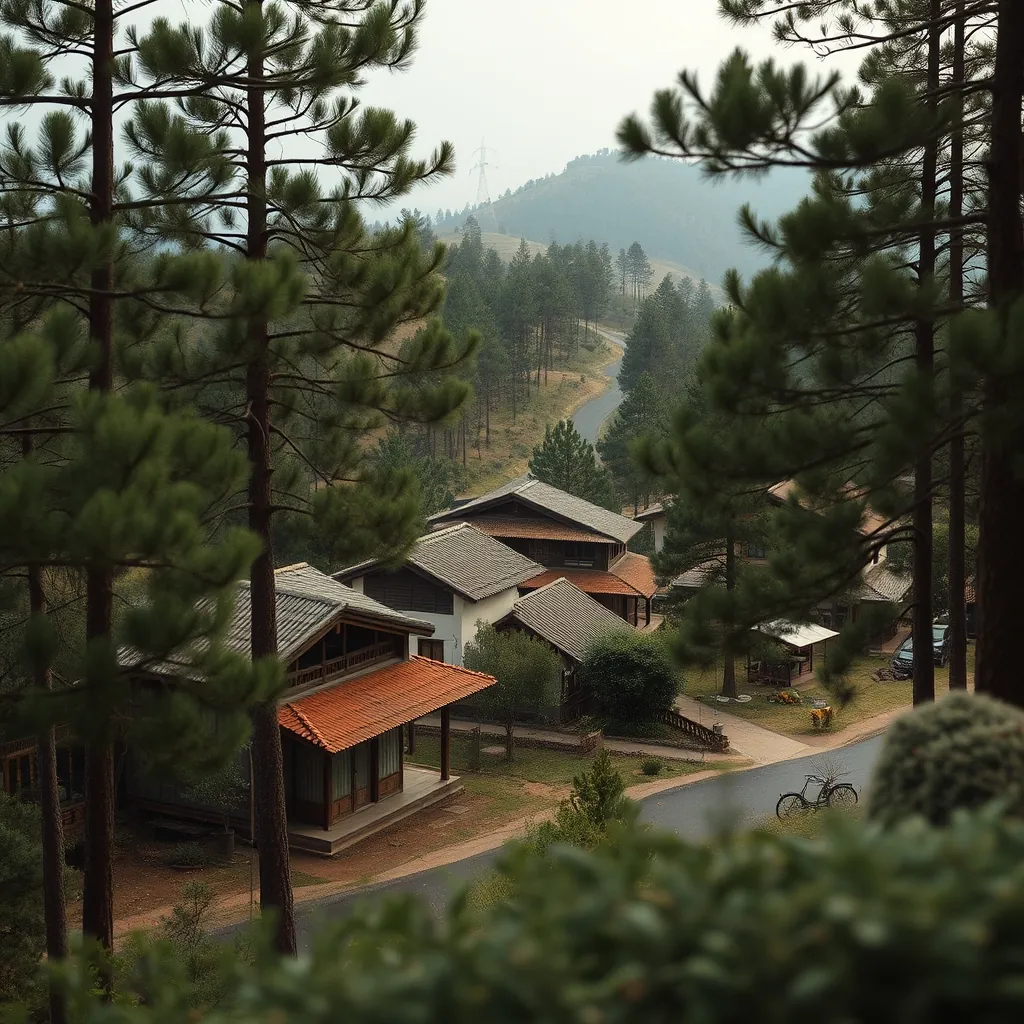 Làng Cù Lần yên bình giữa những đồi thông Peaceful village hills