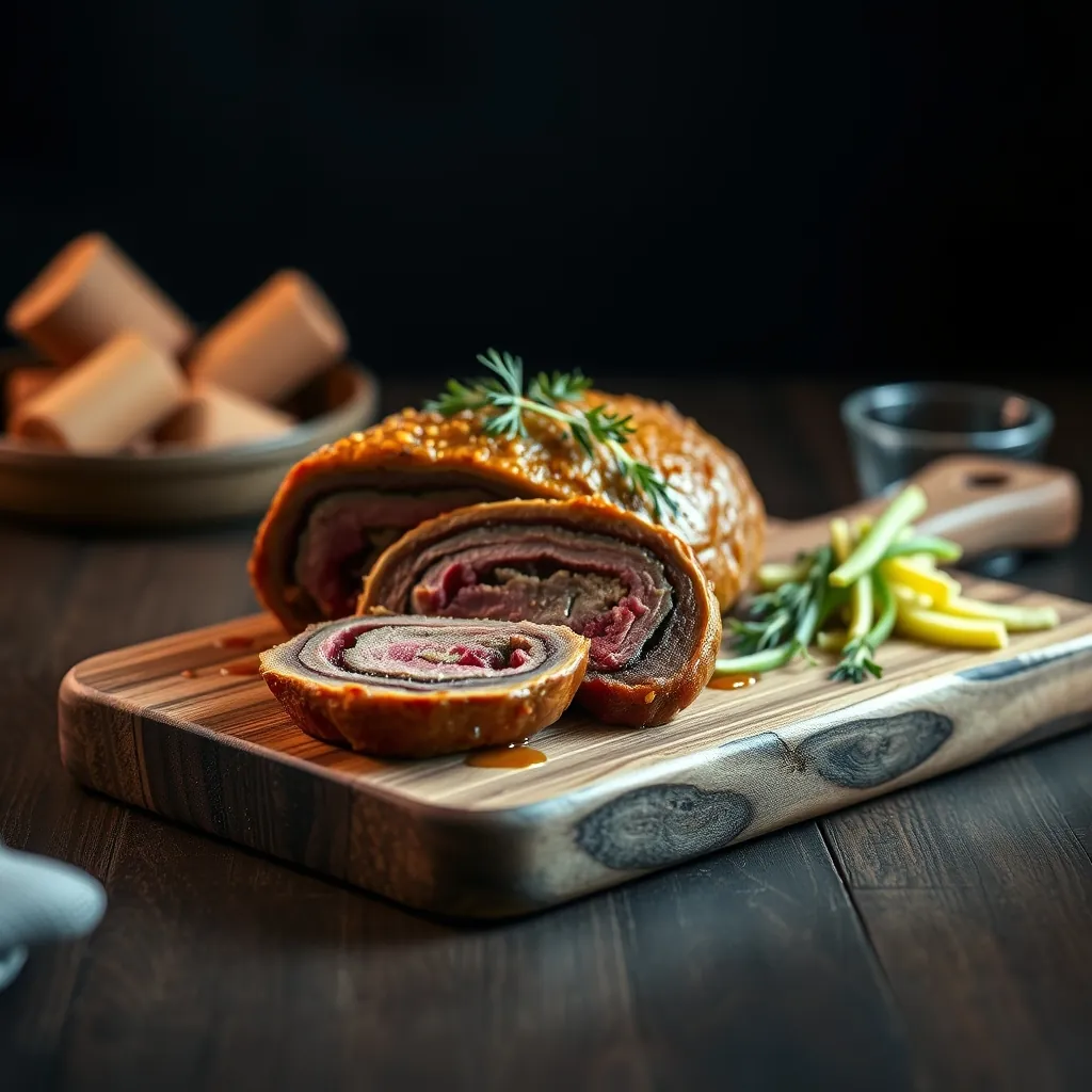 Perfectly cooked beef