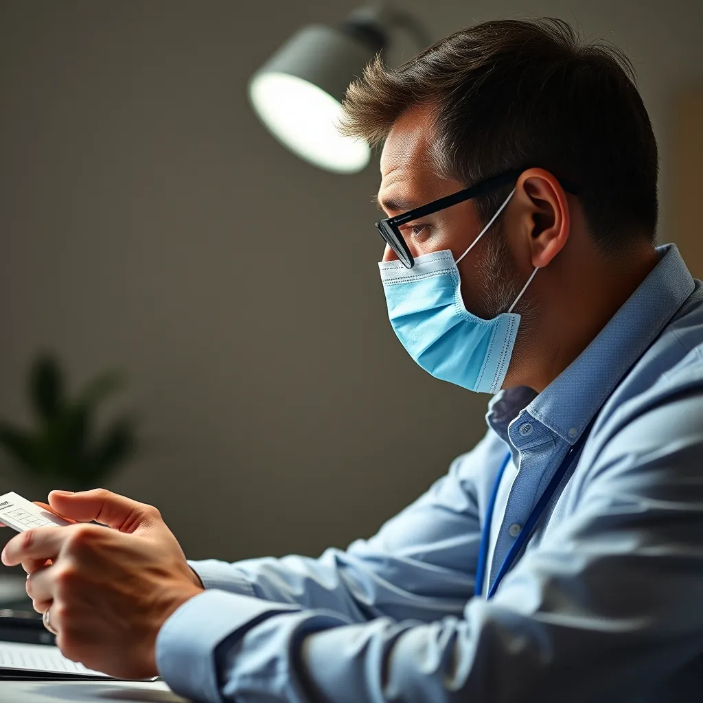 テスト結果を生活改善に活用する人 Person applying test