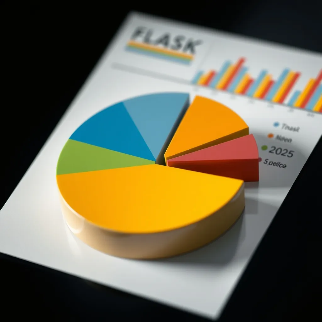 Pie chart showing Flask's market share among Python developers in 2026 Pie chart showing Flask's market share among Python developers in 2026