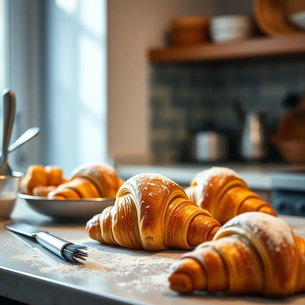 Conseils pour des croissants parfaits sur un plan de travail Conseils pour des croissants parfaits sur un plan de travail