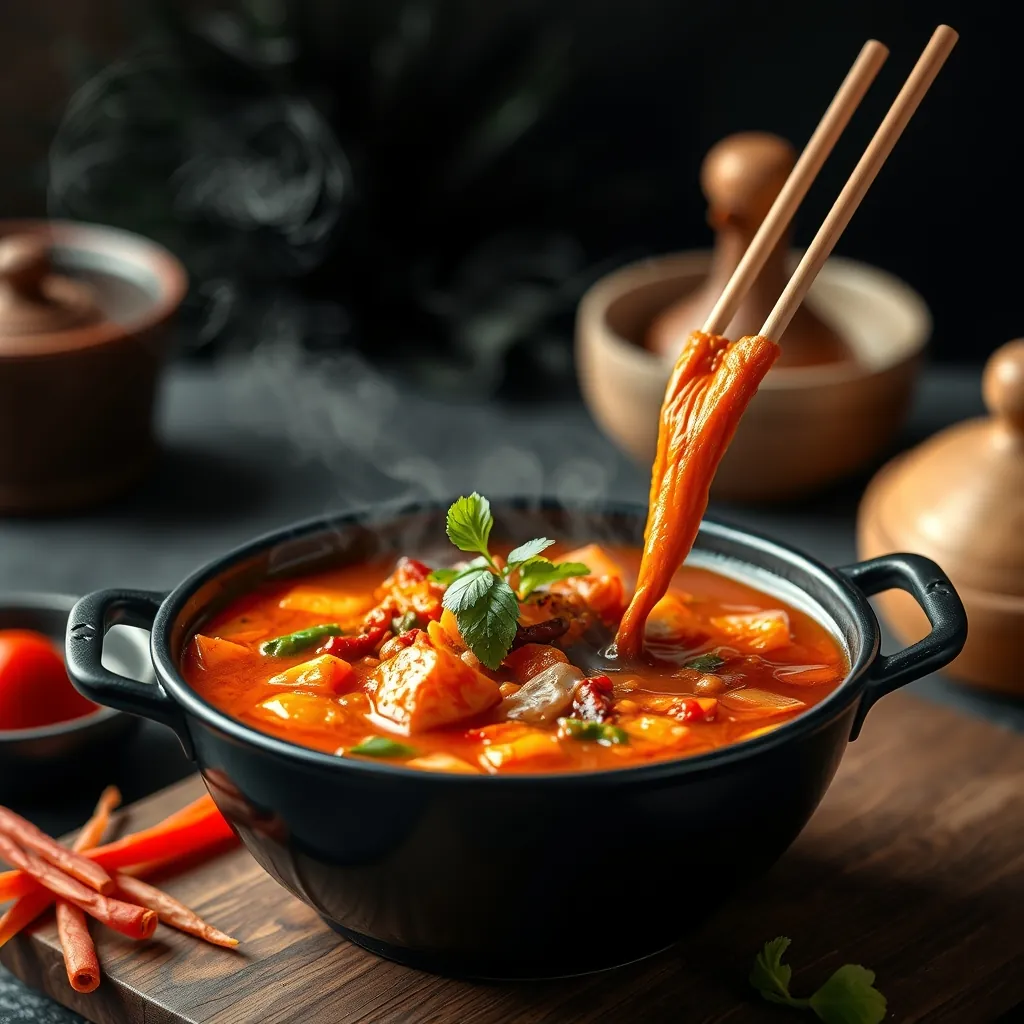 Presentation thai spicy