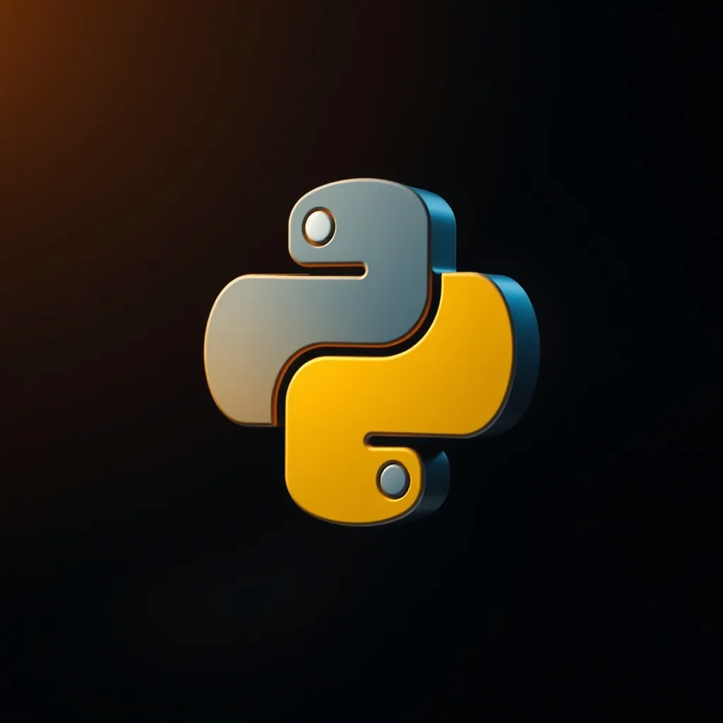 Python logo symbolizing