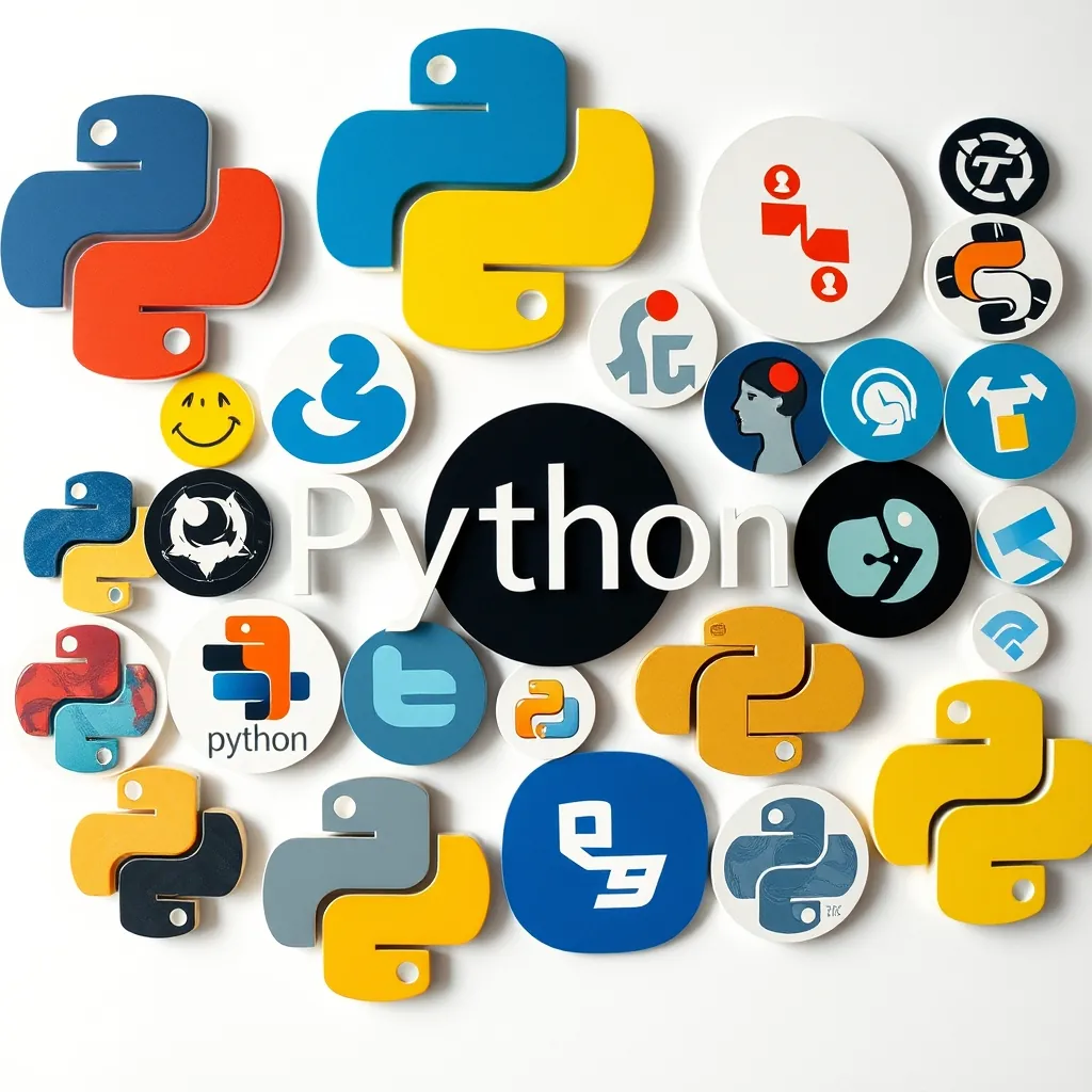 A collage of logos from various Python web frameworks Python web frameworks