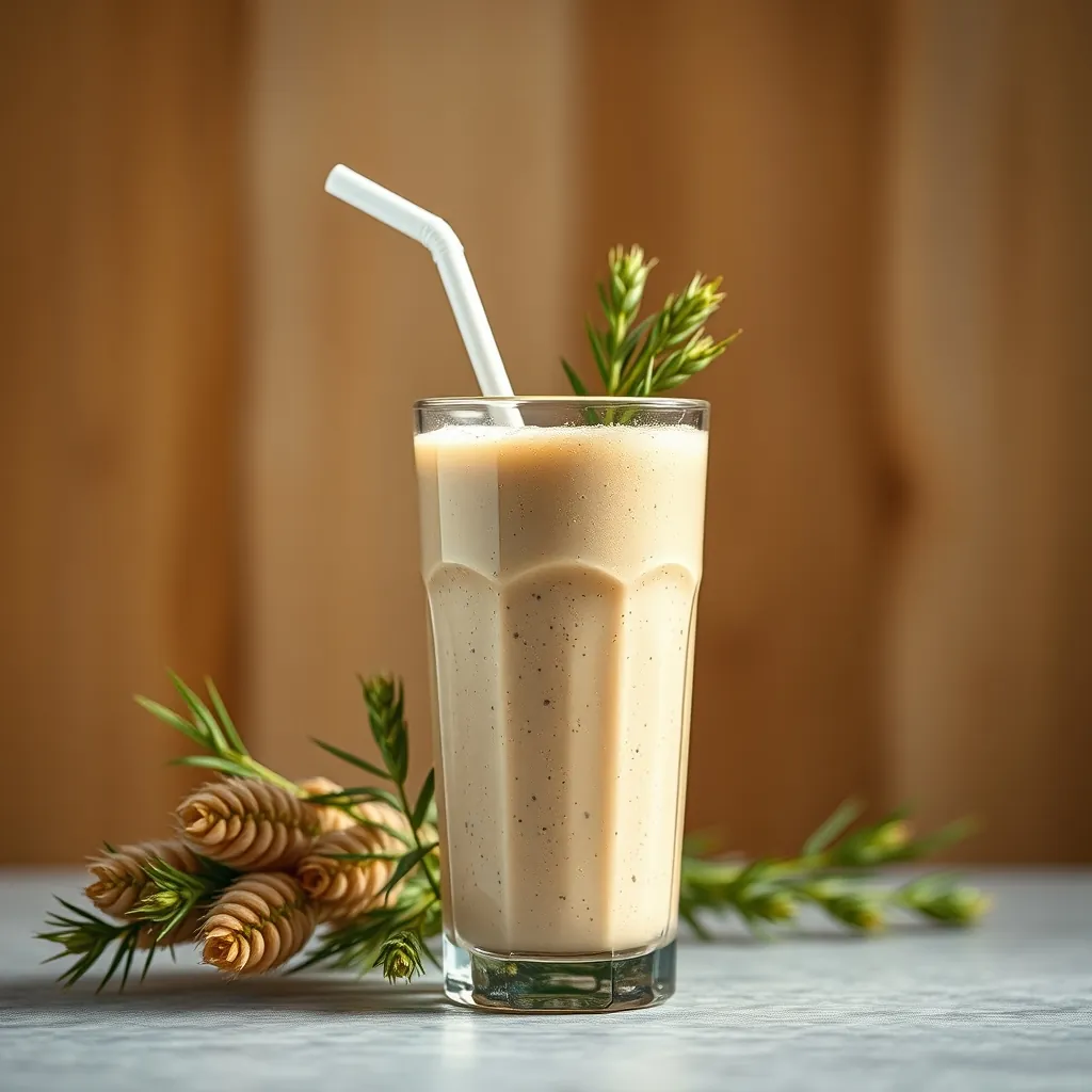 Refreshing glass barley