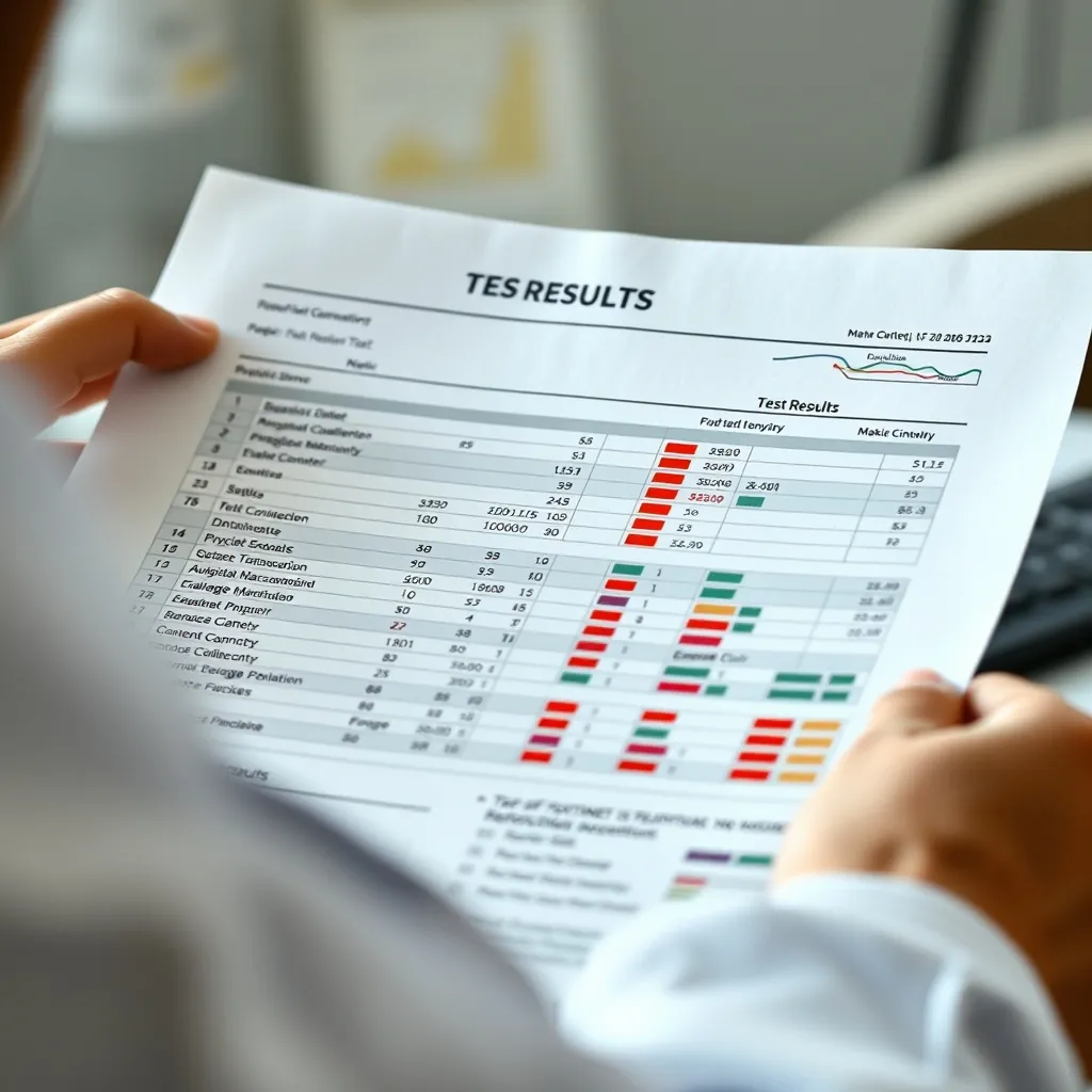 Report test results