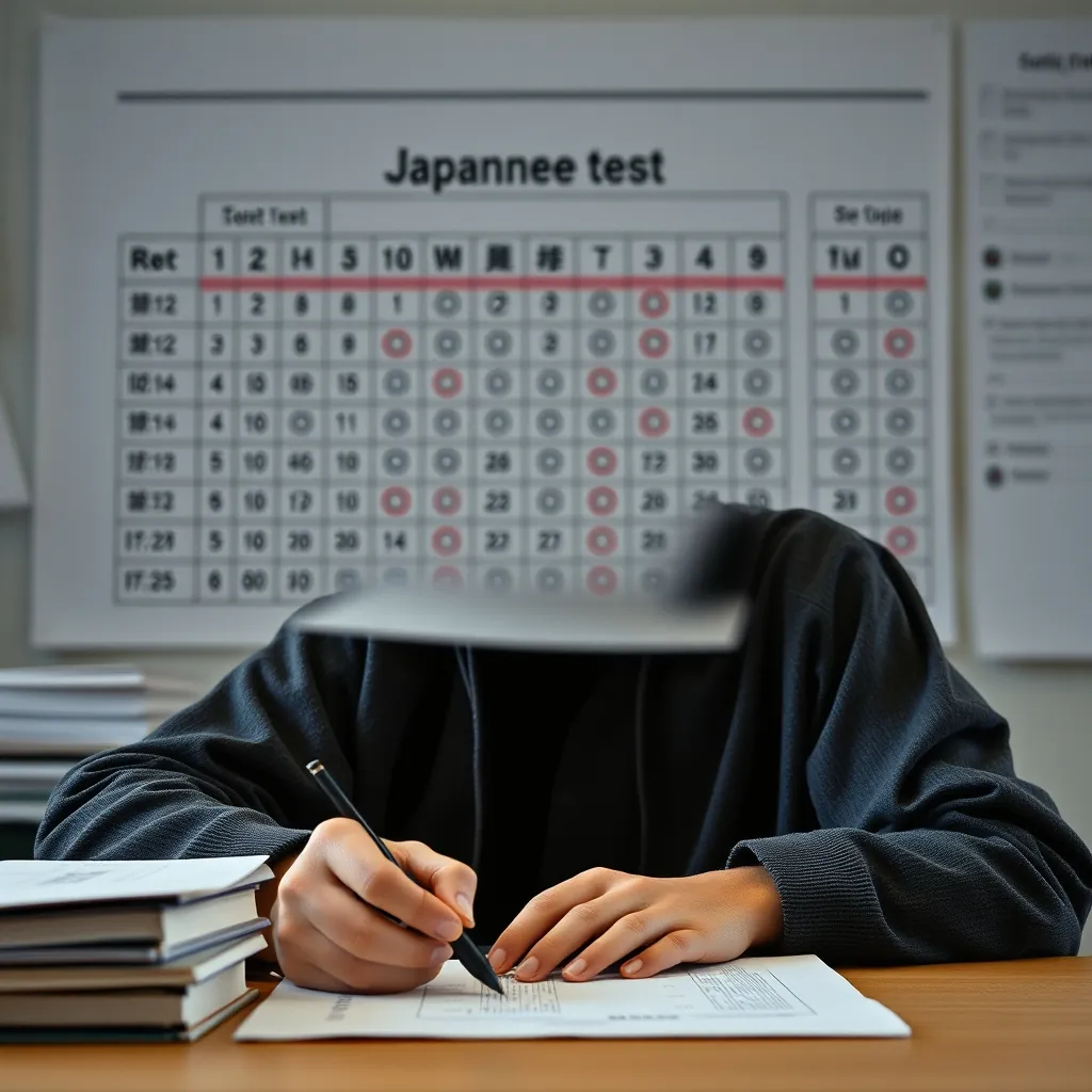 日本語テストのスコア基準 Scoring criteria japanese