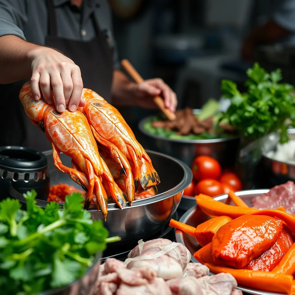 Selecting fresh seafood