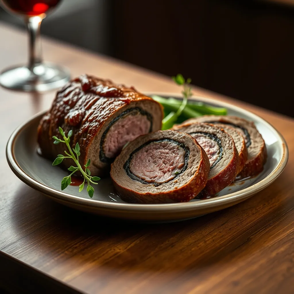 Slices reheated beef