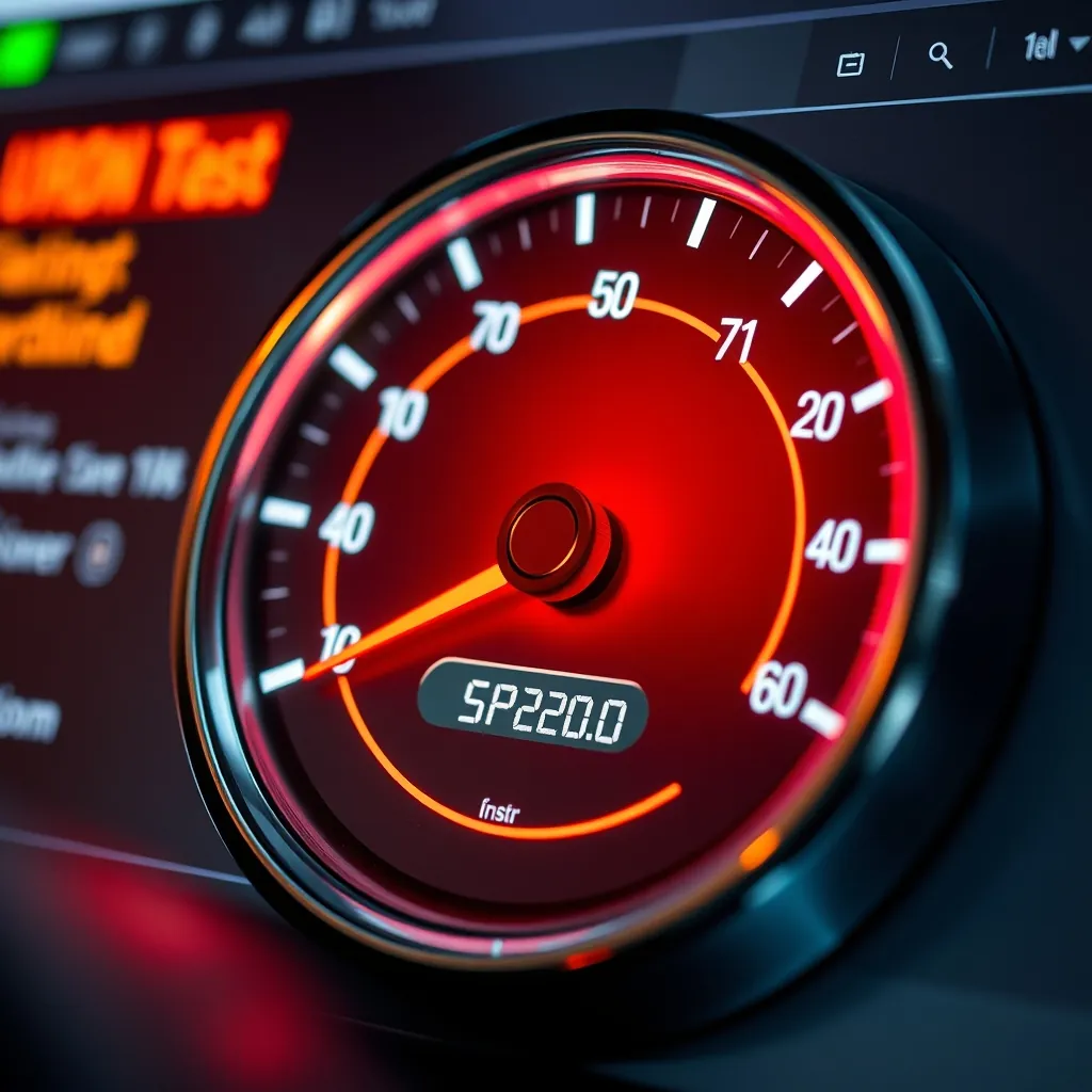 Speedometer gauge fast