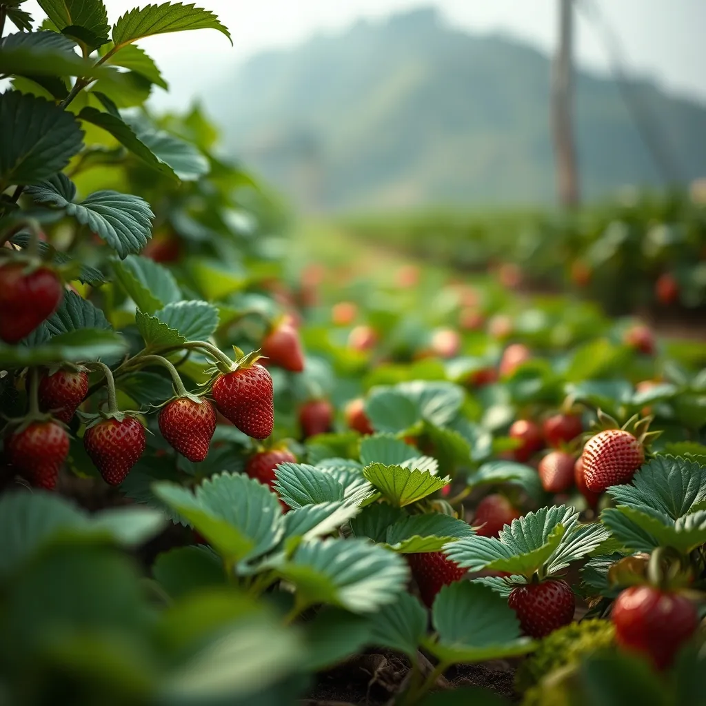 Vườn dâu tây tại Đà Lạt Strawberry garden