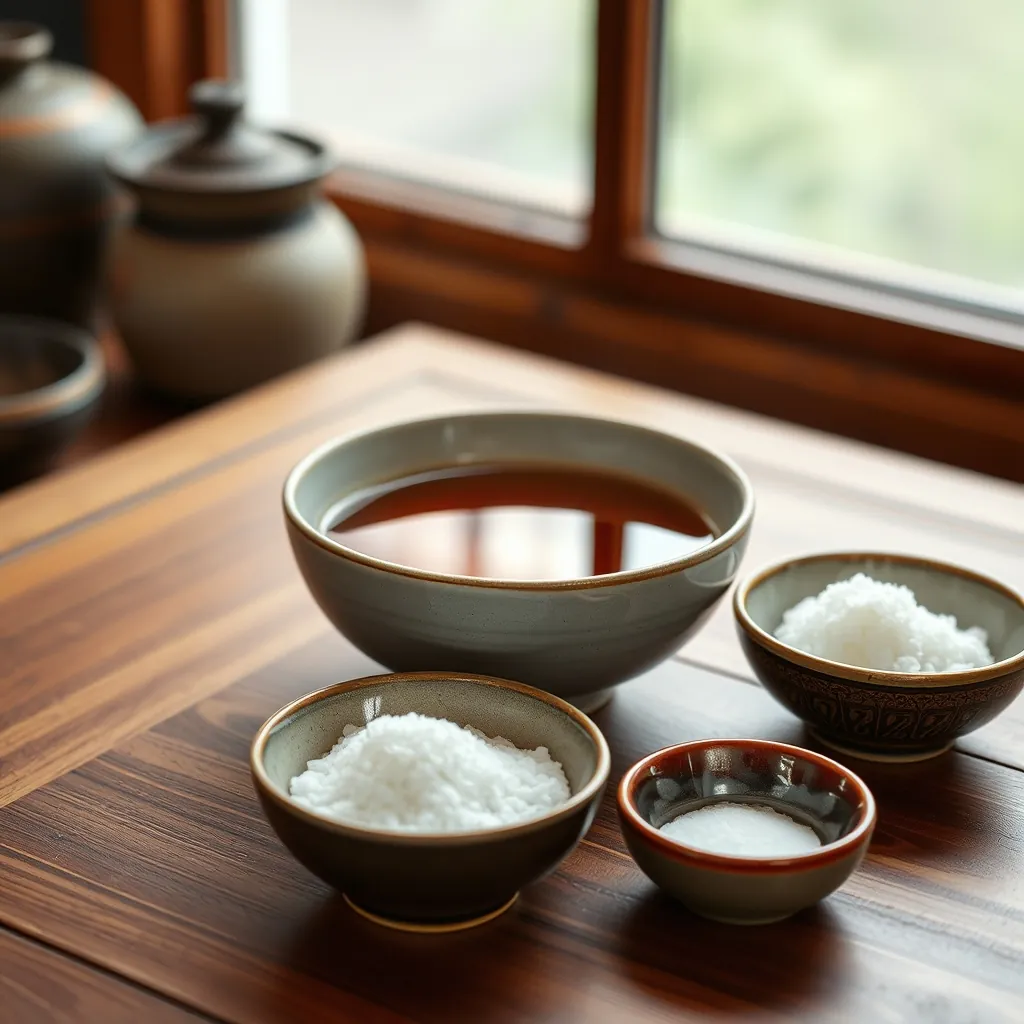 すし酢の基本材料と黄金比