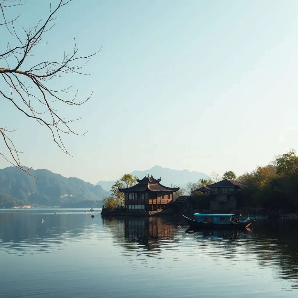 Hồ Xuân Hương yên bình Tranquil lake xuan