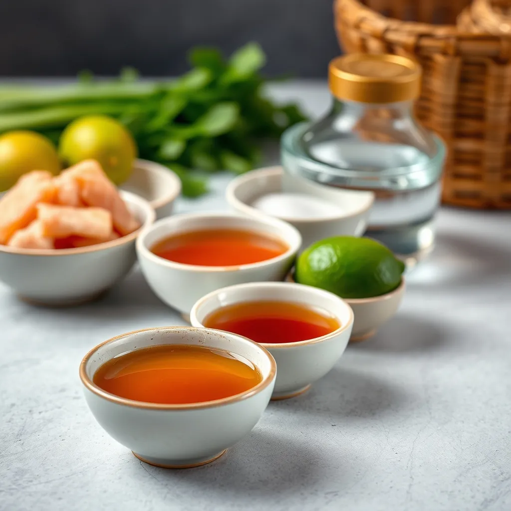 Tỷ lệ vàng 1:1:1:2 pha nước mắm bún chả chuẩn vị Hà Nội Tỷ lệ vàng 1:1:1:2 pha nước mắm bún chả chuẩn vị Hà Nội