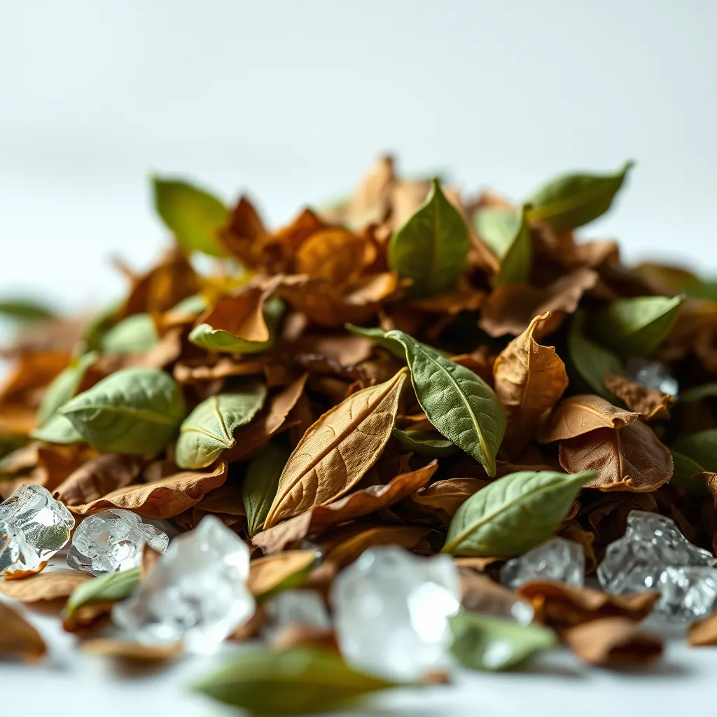 トラーダに使用されるさまざまな種類の茶葉 Types tea leaves