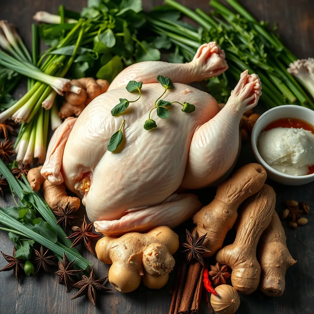 Variety fresh ingredients