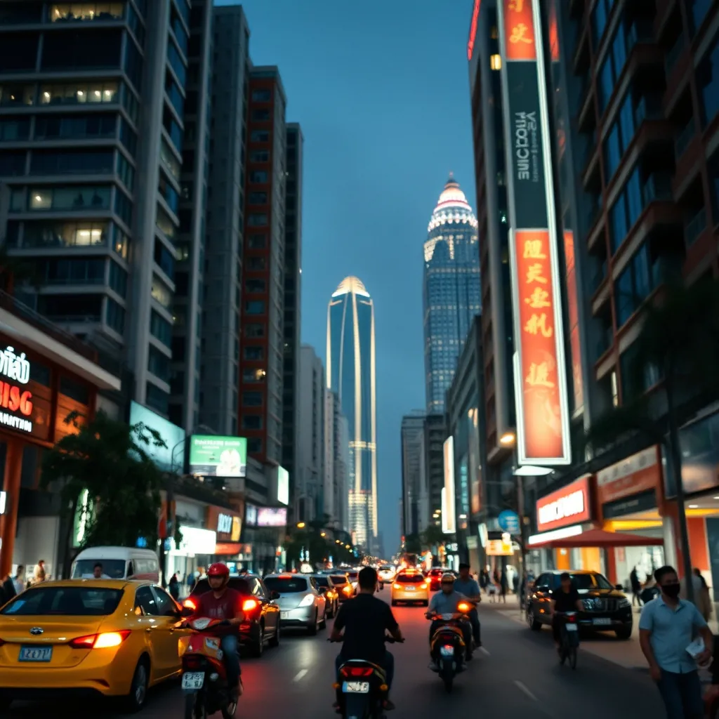 Vibrant nightlife scene