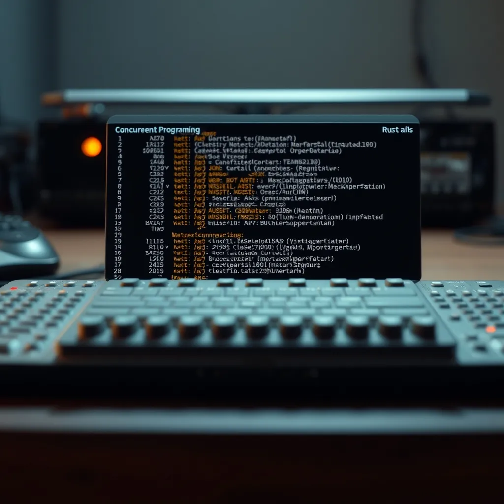 Visual representation of concurrent programming in Rust Visual representation concurrent