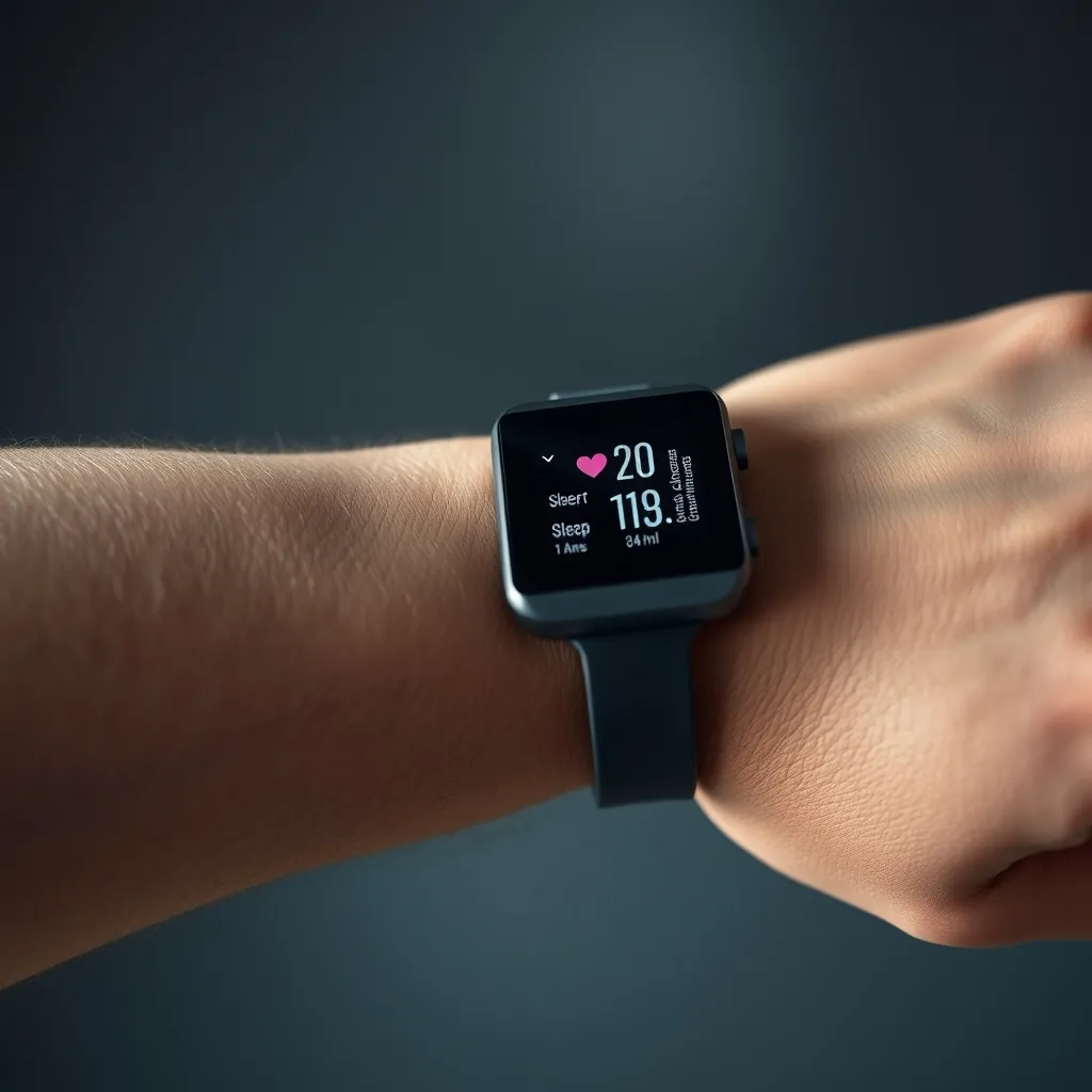 Vòng đeo tay Fitbit Charge 7 trên cổ tay hiển thị nhịp tim và dữ liệu giấc ngủ Vòng đeo tay Fitbit Charge 7 trên cổ tay hiển thị nhịp tim và dữ liệu giấc ngủ