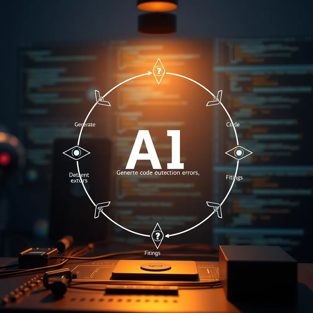 Vòng lặp AI tạo code, phát hiện và tự động sửa lỗi Vòng lặp AI tạo code, phát hiện và tự động sửa lỗi