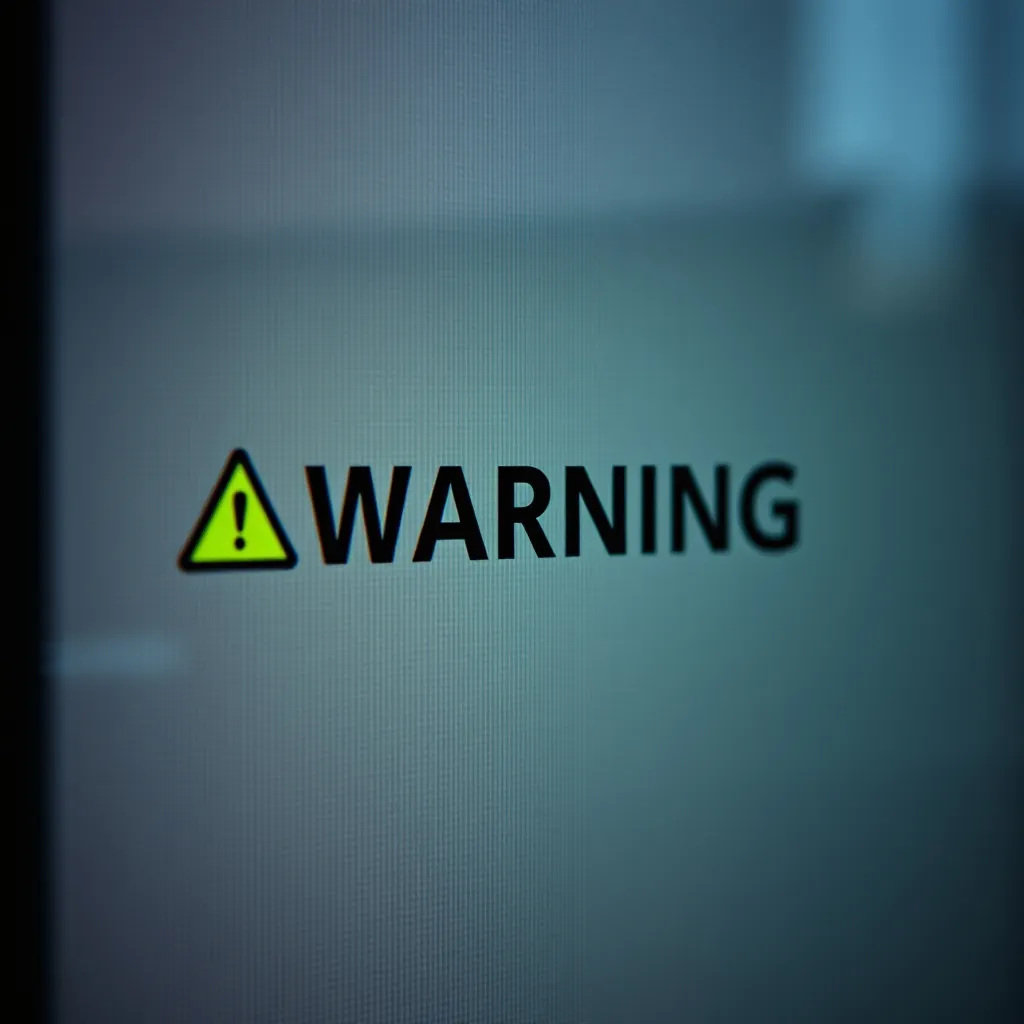 WP Auth Failエラーの概要 Warning message screen