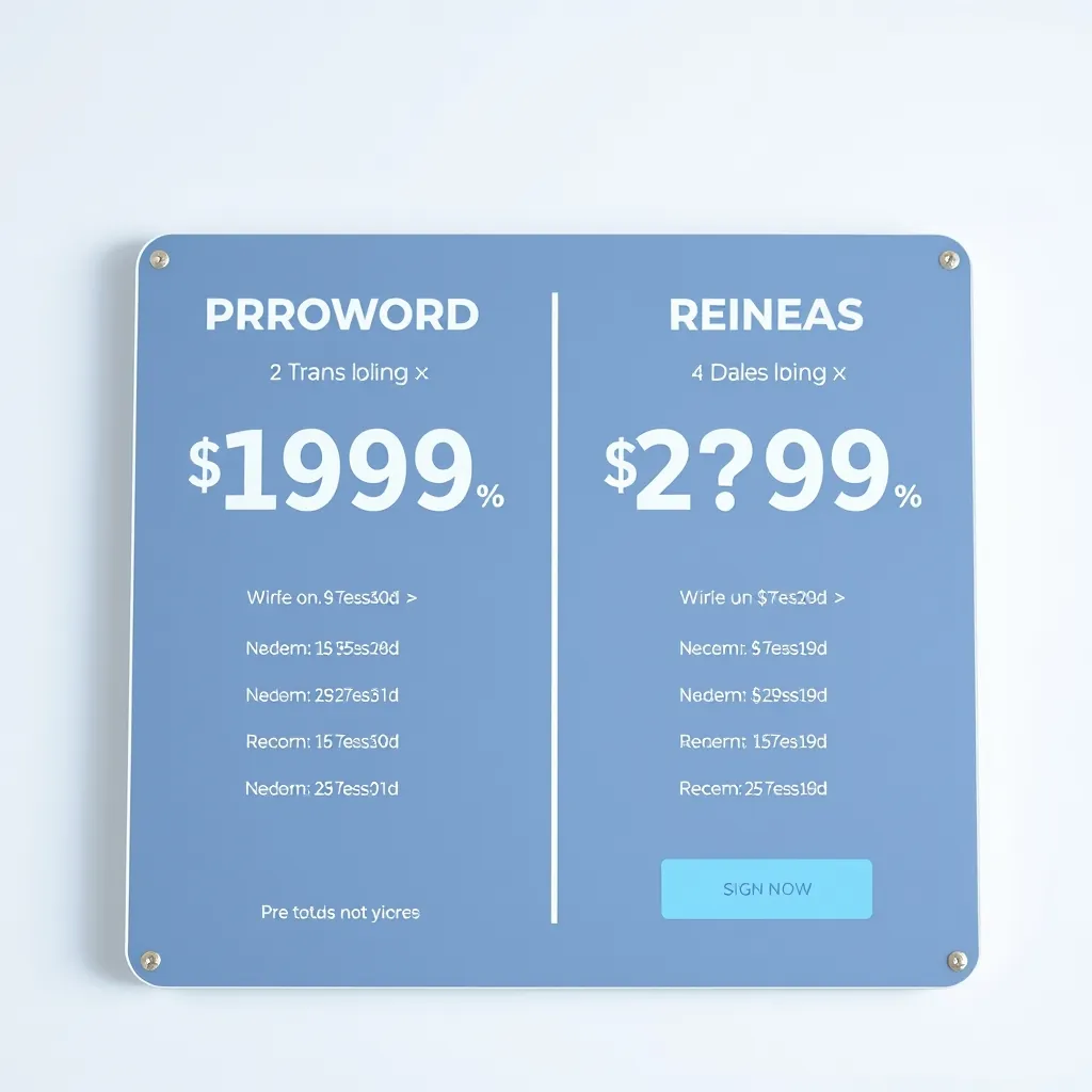 Web hosting plans