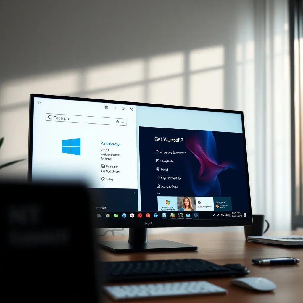 Windows 11のヘルプアプリのインターフェース Windows 11のヘルプアプリのインターフェース