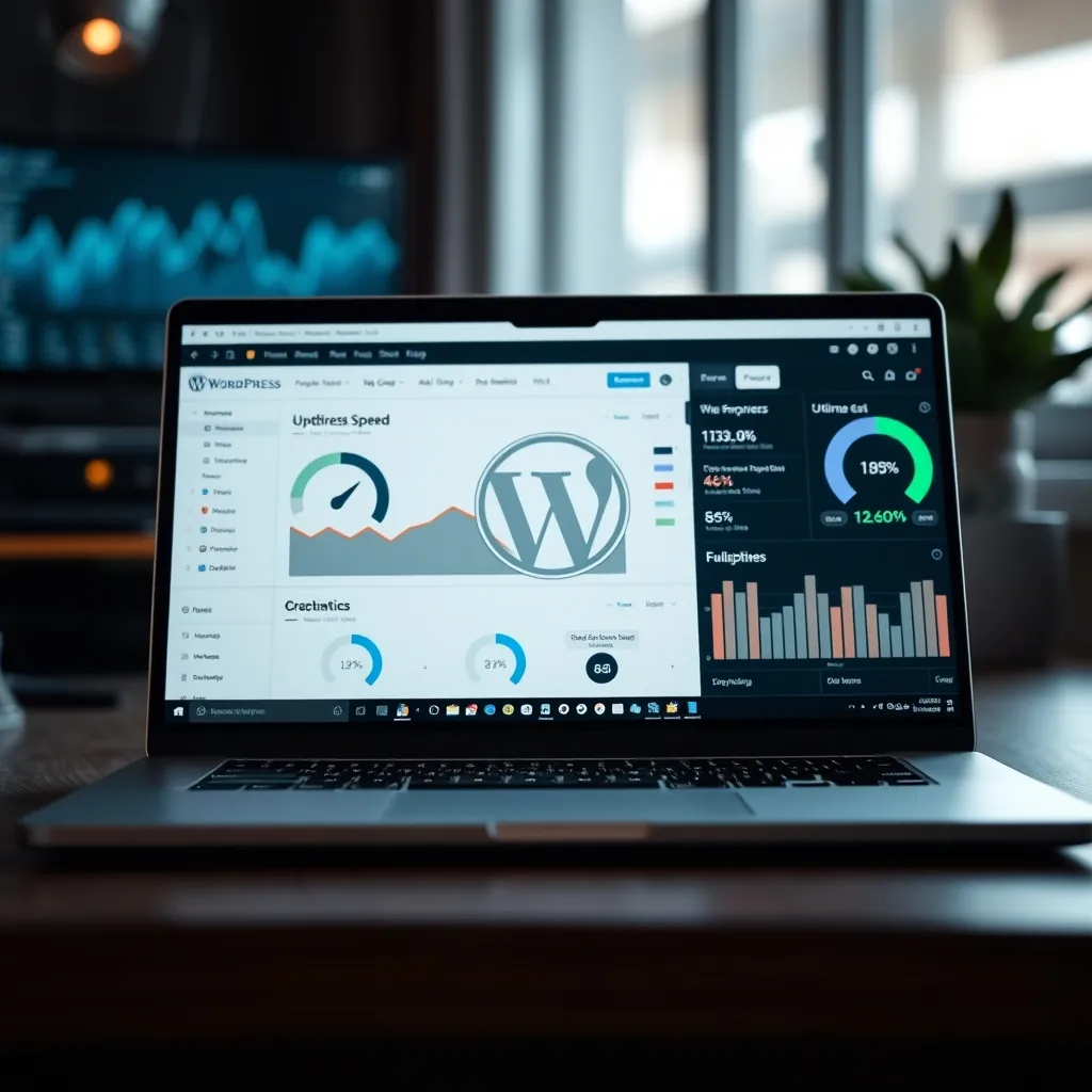 Wordpress dashboard laptop