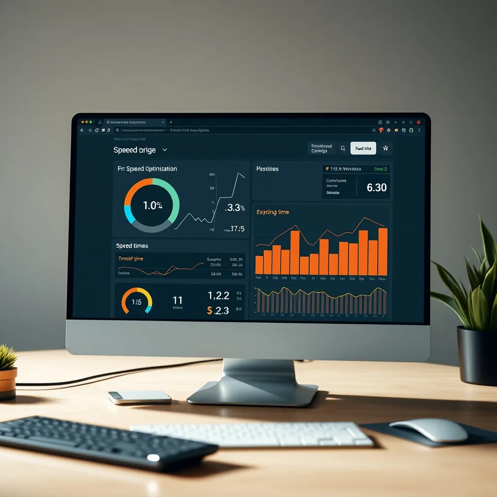 Bảng điều khiển tối ưu tốc độ WordPress với các chỉ số hiệu suất Wordpress website speed
