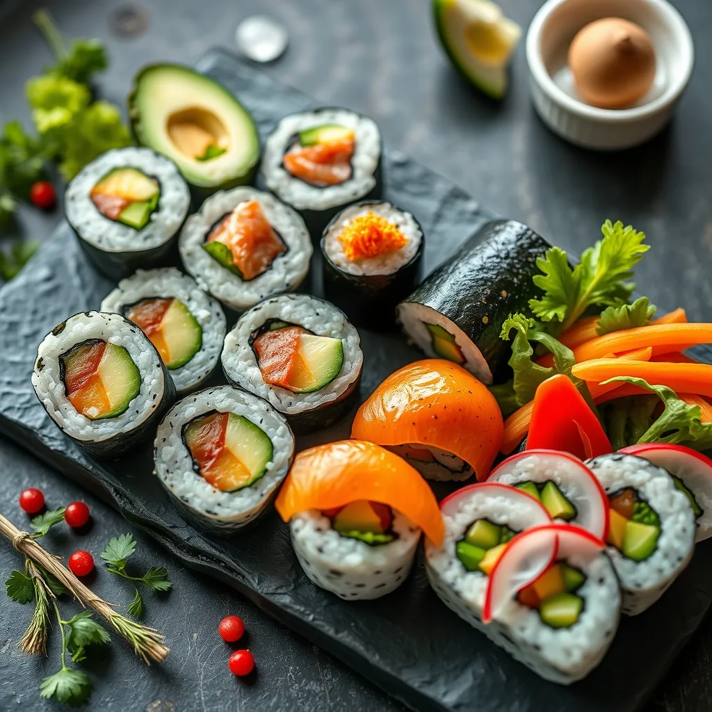 魚を使わなくても、ここまで華やかで美味しい寿司は作れる 魚を使わなくても、ここまで華やかで美味しい寿司は作れる