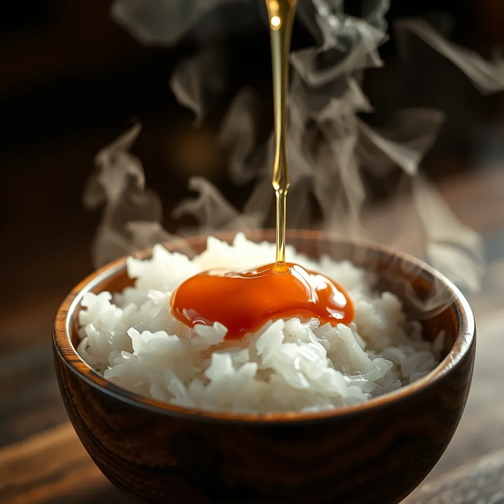 酢飯を切り混ぜる様子