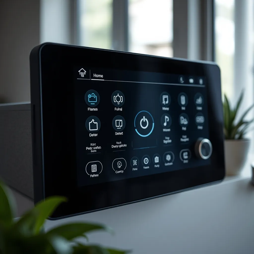 Centralizing control with smart displays in modern homes.