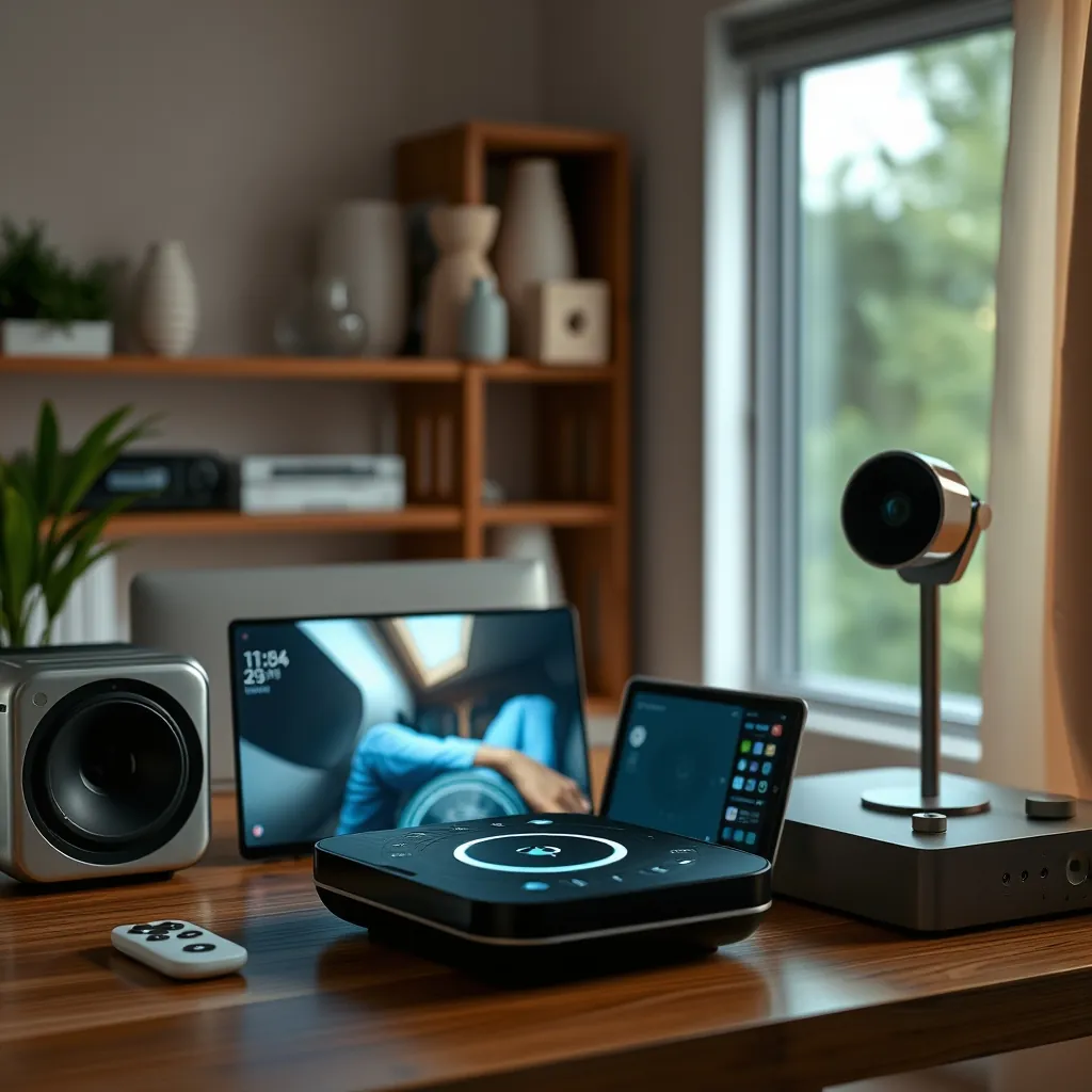 Collection of top smart home devices including speakers, lights, and security cameras Collection of top smart home devices including speakers, lights, and security cameras