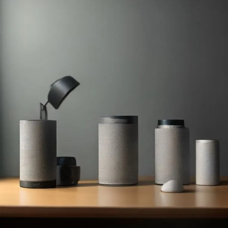 Various smart speakers including Amazon Echo and Google Nest