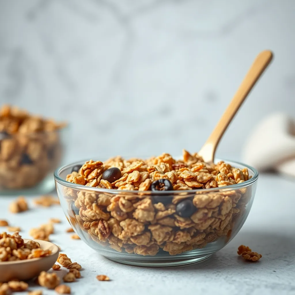 Granola tự làm tại nhà là lựa chọn tuyệt vời cho bữa sáng lành mạnh. Granola tự làm tại nhà là lựa chọn tuyệt vời cho bữa sáng lành mạnh.