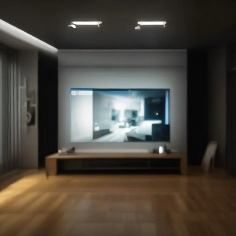 Modern smart home setup with various devices visible