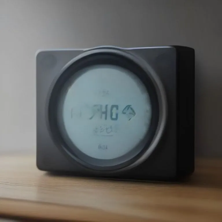 Modern smart thermostat showing temperature settings
