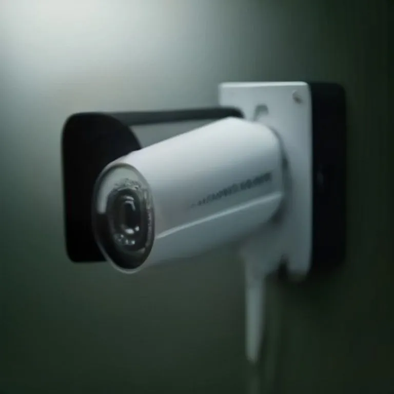 Smart security camera monitoring a home’s exterior.